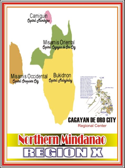 region 10 provinces and capitals|Northern Mindanao (Region X) Profile – PhilAtlas.